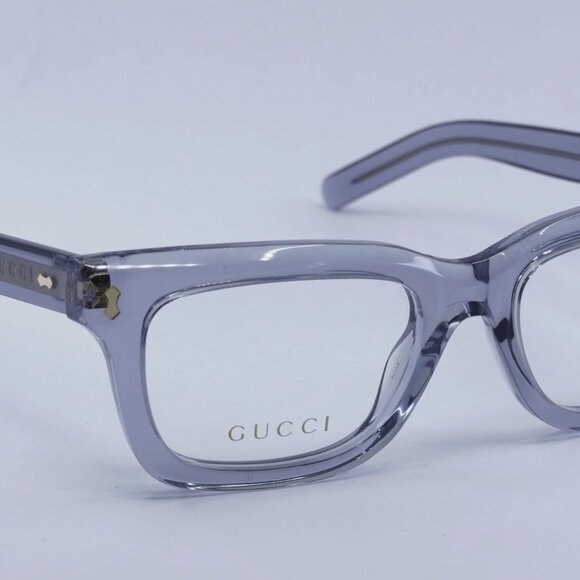 GUCCI Transparent Grey 51mm Eyeglasses New Authentic - Picture 6 of 6